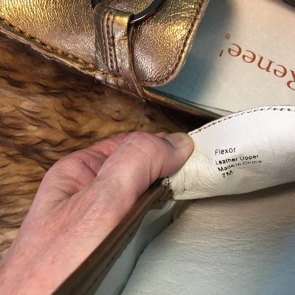 J. Renee Bronze Metallic Leather Mule/Slide (NEW) - Picture 13 of 15